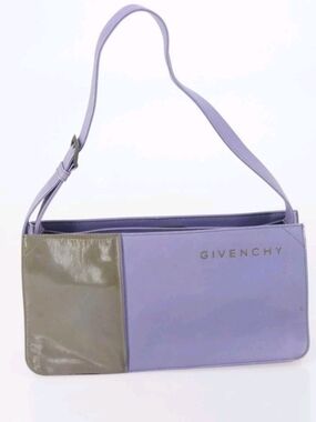 Vintage Givenchy Lilac and Taupe Shoulder Bag